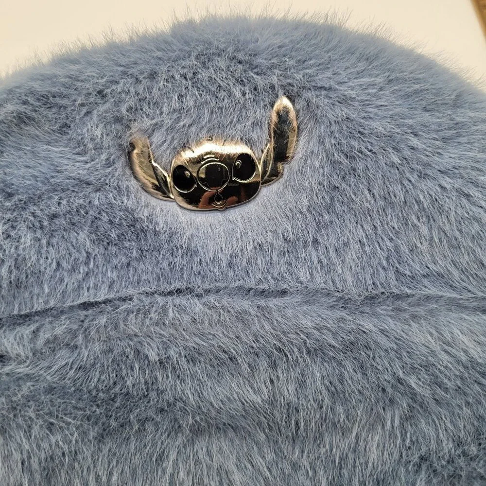 BIOWORLD X STITCH Disney Fuzzy Blue Mini Backpack - Picture 9 of 9